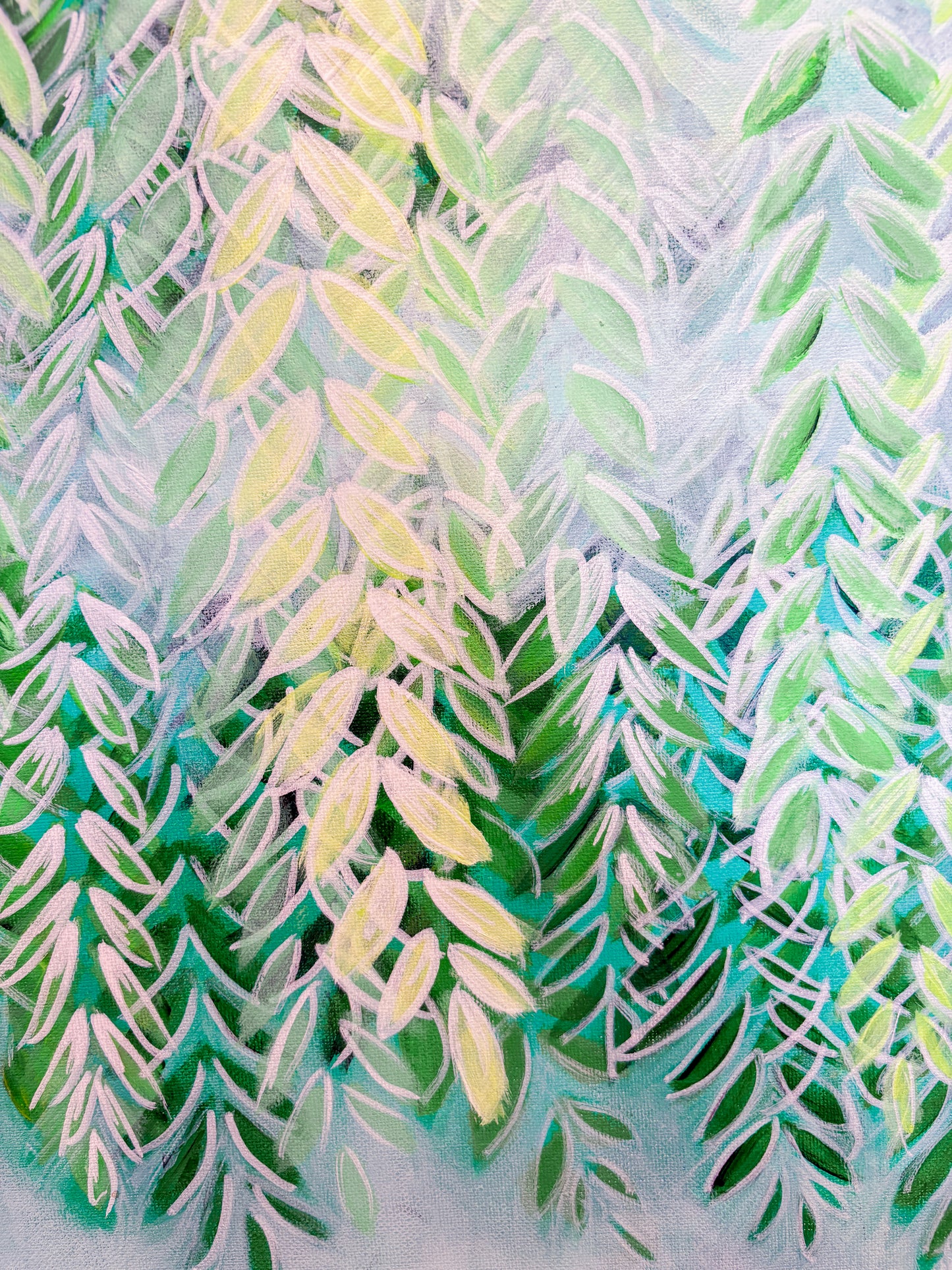 “Misty Willow” 18in x 24in - Acrylic on Canvas