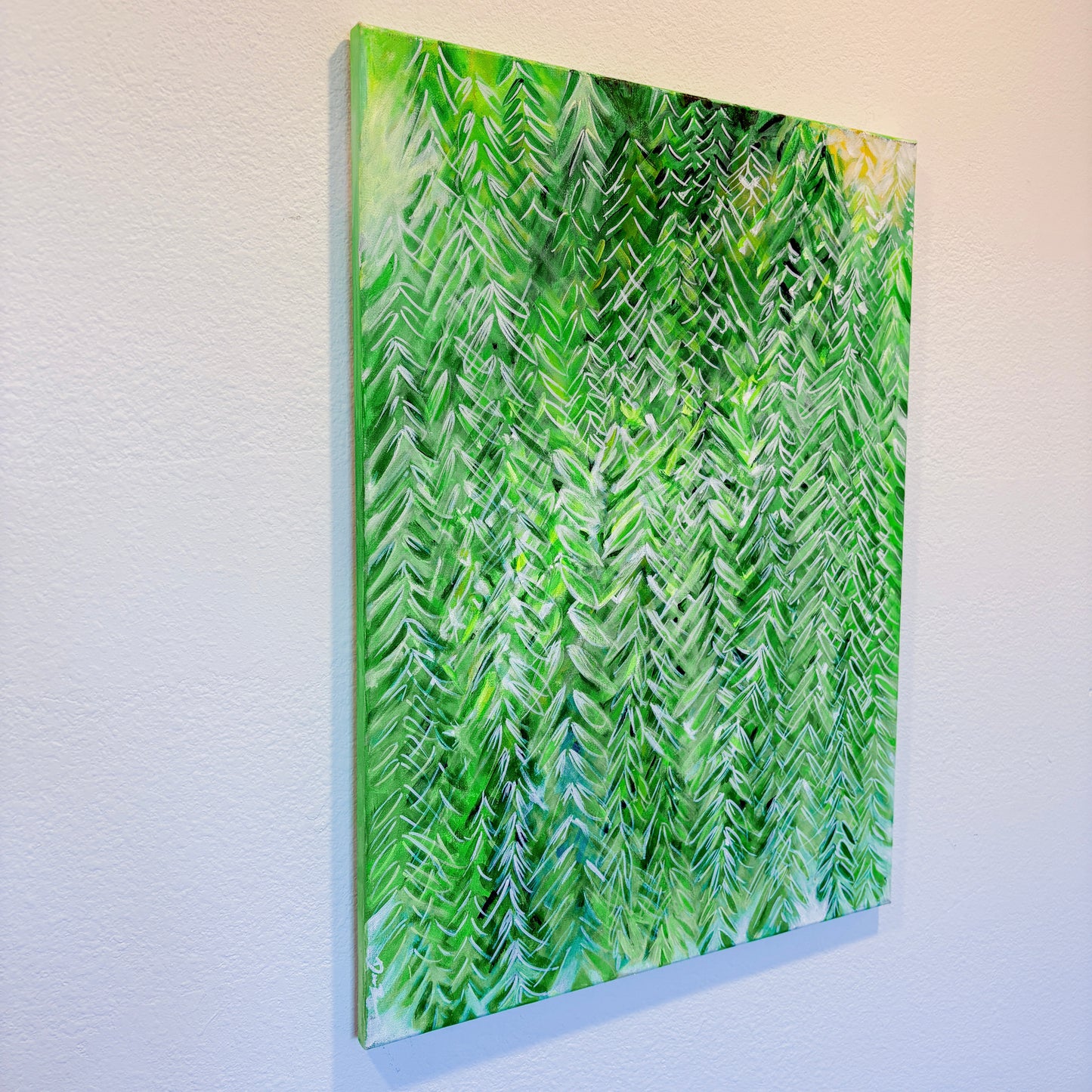 “Willow Sanctuary” 18in x 24in - Acrylic on Canvas