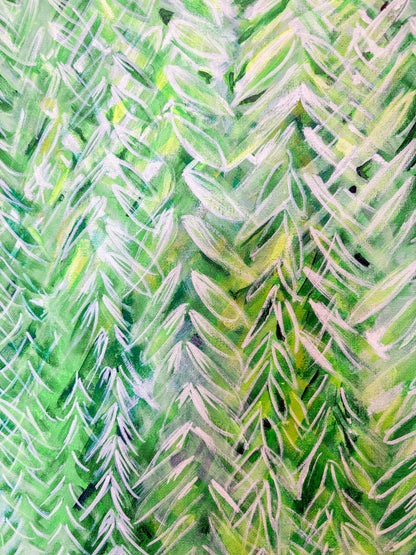 “Willow Sanctuary” 18in x 24in - Acrylic on Canvas