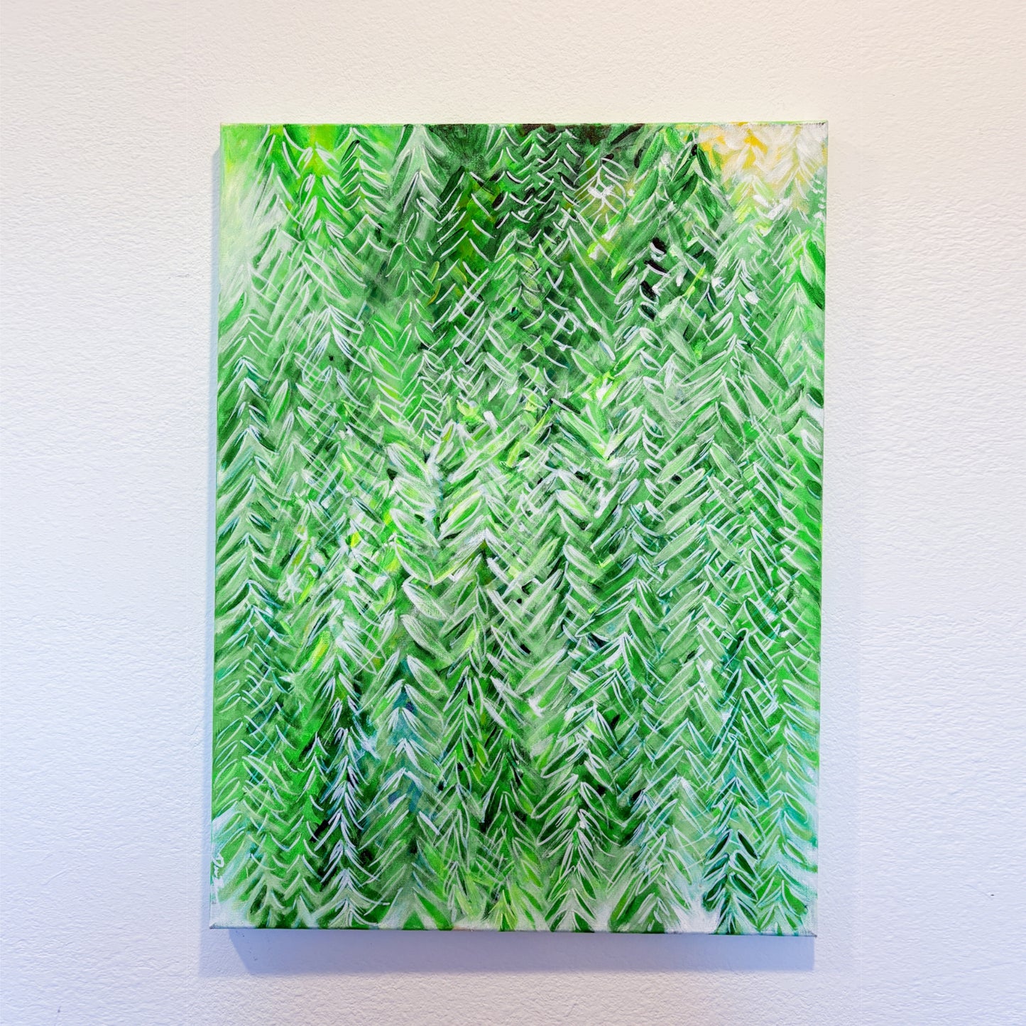 “Willow Sanctuary” 18in x 24in - Acrylic on Canvas