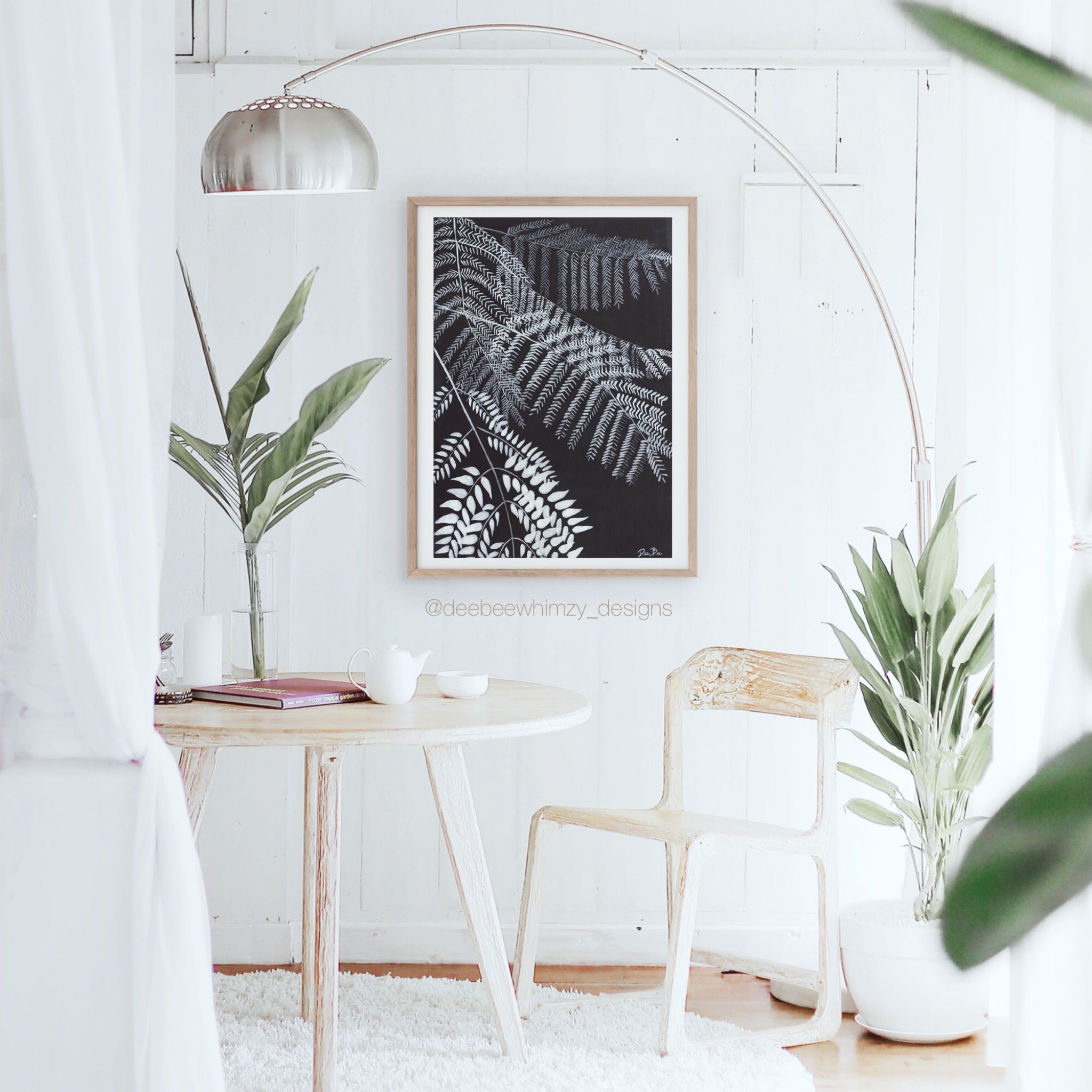 "Black Fern Tree" Print