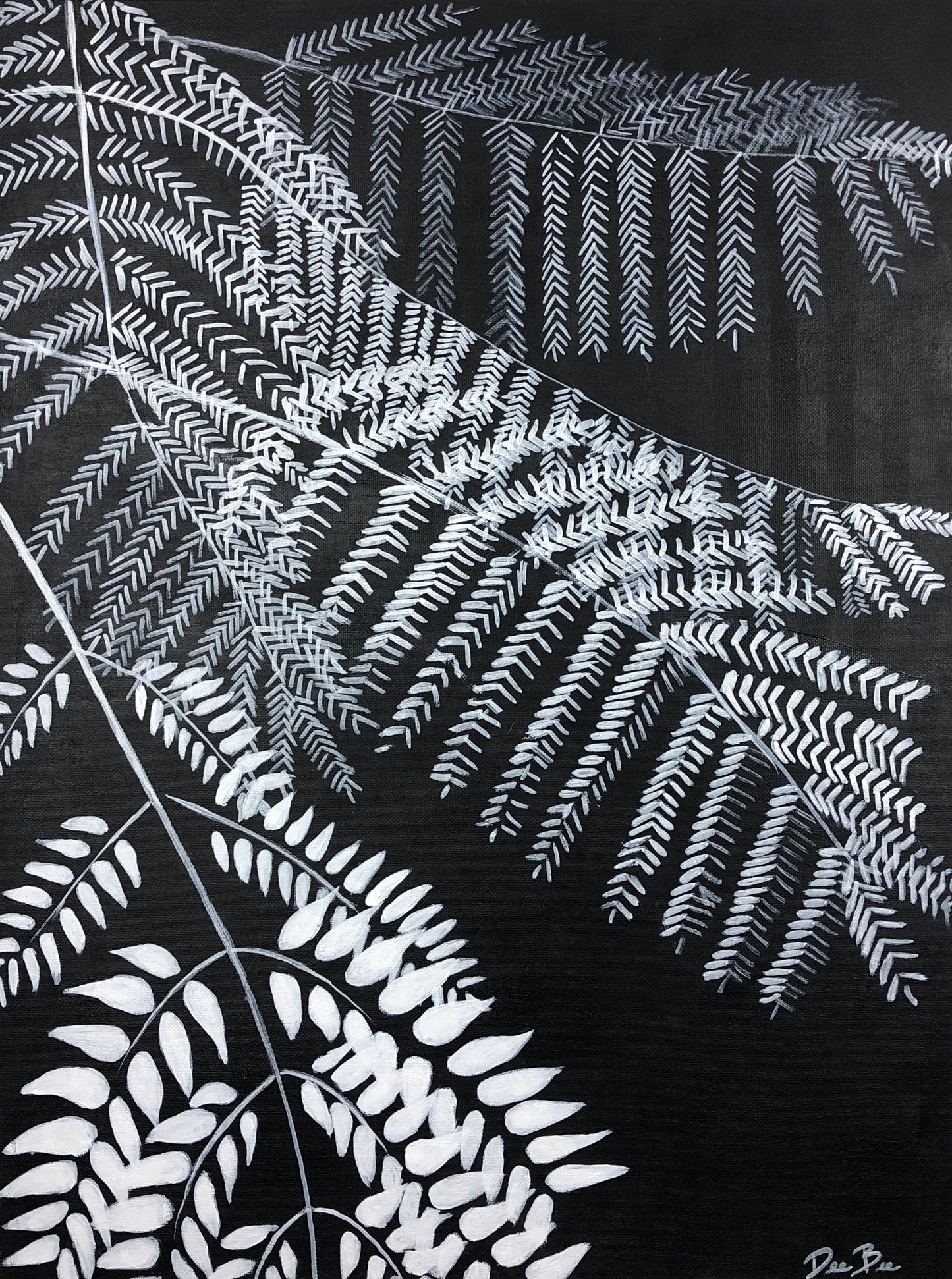 "Black Fern Tree" Print